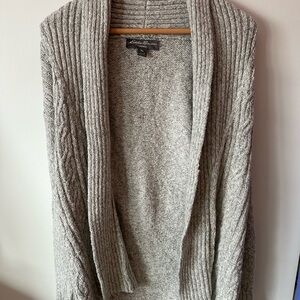 Eddie Bauer Textured Gray Cardigan